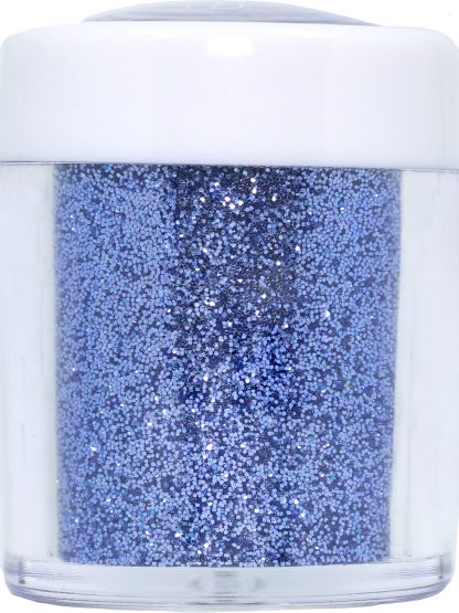 baby blue pastel nail art glitter