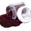 burgundy nail glitter